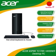 ACER ASPIRE TC1785-14100W11 Desktop PC with wired keyboard mouse (I3-14100/Intel UHD/8GB DDR5/512GB 