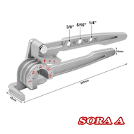 เบนเดอร์ดัดท่อทองแดง ดัดท่อขนาด 1/4 5/16 และ 3/8 หรือ 2 2.5 และ 3 หุน เบนเดอร์ดัดท่อ 3 in 1 ผลิตจากอ