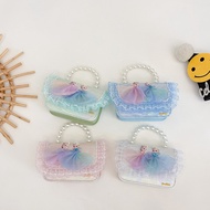 Princess Aisha Small Bag Frozen Girl Messenger Bag Elsa Girl Bag Children Pearl Bag