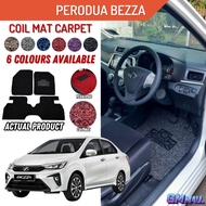 PERODUA BEZZA Carpet 3pcs (set) Car Floor Carpet Coil Slot Mat Karpet Kapet Lapik Kereta Bezza