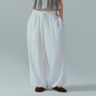 COWORKER - Striped Ballon Pants กางเกงขายาวทรงบอลลูน