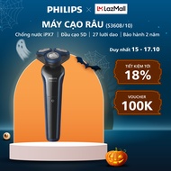 Máy Cạo Râu PHILIPS S3608/10 Cạo Khô và Ướt Đầu Cạo Linh Hoạt 360 độ Bảo Hành Chính Hãng 2 Năm