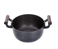 鐵技 - Watahan 日本製 高純鐵鍋系列 24cm 湯鍋 連可立式玻璃蓋 HC-524M 4580770670154 明火直燒家用煲湯燉煲煮面不粘鍋無塗層