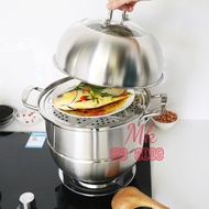 SUS 304 2 Layer and 3 Layer /2 and~ 3 tiers Steamer /Steam Pot /Cooking Pot 蒸锅 蒸笼 /30CM/32CM/34CM/36
