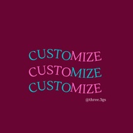 CUSTOMIZE WITH THREE.3GS ✨