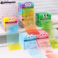YOUNGSTAR 105Sheets/roll Pull-Out Sticky Notes Student Stationery Colorful Transparent Funny Note Me