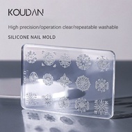 Manicure Tools UV Gel Mould Silicone Nail Carving Mold 3D Bear Butterfly Mould Stamping Plate Nails 