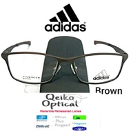 Frame Kacamata Minus Pria Titanium Carbon Adidas CX-C04 Brown - Big