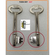 FUDA KEY BLANK 647/KUNCI FUDA BERNOMBOR 647