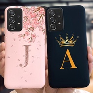 Letters Casing Samsung Galaxy A33 5G SM-A336B Soft Case Cute Crown Phone Cover Samsung A33 2022 A 33