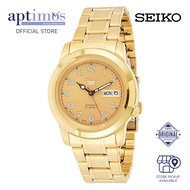 [Aptimos] Seiko 5 SNKK38J1 Gold Dial Men Automatic Watch