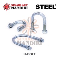 U IronBolt Iron U Bolt/ 1/ 2 x 4"