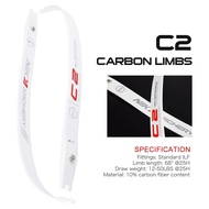 C2 ILF Limbs NIKA Recurve Bow 68 inci H25 siri asas 10% kandungan serat karbon menembak anggota 14lb