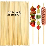 Satay Bamboo Sticks, Steamboat & BBQ Stick, Lidi Satay 25cm (10")