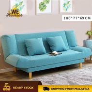 WeHomes 3-Seater Fabric Sofa Bed + Free 2 Pillow- Design E Foldable Sofa Bed Relax Sofa Sofa Murah Sofa Katil