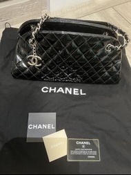 Authentic Chanel sac mademoiselle PM Black Patent