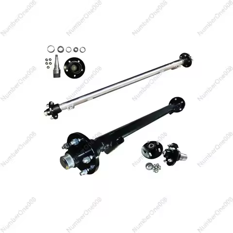 Trailer Axle with Brake Assembly, Heavy Duty Torsion Axle for Mobile Home, Caravan, Boat Trailer & F