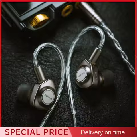 Kefine Delci AE 10mm DLC+PU Diaphragm Dynamic Driver IEMs Hi-Fi In-ear Earphone with Two Tuning Styl