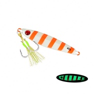 Metal Jig Fishing Lure, 3D Printed Eyes, Fast Sinking, Saltwater Shore Casting, Lead Body, UV Reflec