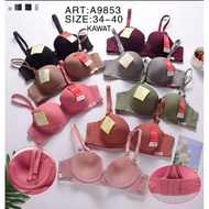 9853 Miss Lilly Bra Underwire Bra for Teenagers 2 Buttons Cup A Size 34.36.38.40