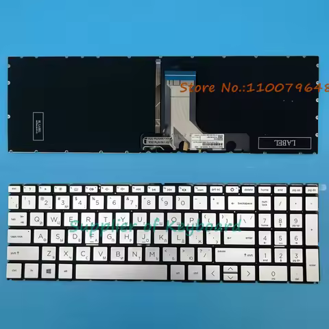 NEW English/Russian/Spanish/French Keyboard For HP Pavilion 15-eg 15-eg0000 15-eg0xxx 15t-eg 15t-eg0