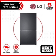LG 655L Side-by-Side Fridge in Matte Black Finish Refrigerator GC-B257SQVL