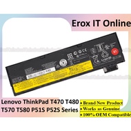 Lenovo ThinkPad T470 T480 T570 T580 P51S P52S 01AV427 01AV423 SB10K97580 Laptop Battery 3 cells 6 ce