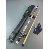 3C billiard cue, rustic billiard cue. KTmagic wooden billiard cue with power glass (MK08 cards)