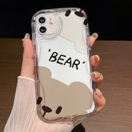 Casing HP for iPhone 13 13 Pro 13 Pro Max iPhone13 ip13 ProMax ip 13Pro 13ProMax iPhone iPhone13Pro ip13Pro Case Softcase Cute Casing Phone Cesing Cassing Soft Bear Symmetry Cartoon for Aesthetic Chasing Sofcase Cashing