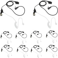 Walkie Talkie Earpiece Two Way Radio Headset for Midland 2 Pin GXT LXT GMRS Radios (10 Pack) Without