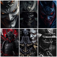 🇸🇬 ONI SAMURAI NFC CARD STICKER / CUSTOMISE MRT CARD / SAMURAI GHOST FACE / TATTOO DESIGN STICKER / 