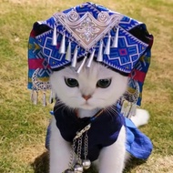 Strong Ethnic Cat Costume Kitten Ethnic Style Clothes Clothing Miao Ethnic Strong Ethnic