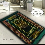 HIJAU DD Turkish Prayer Rug Jumbo large thick fur motif 70X110 cm Premium - Green B6Q5