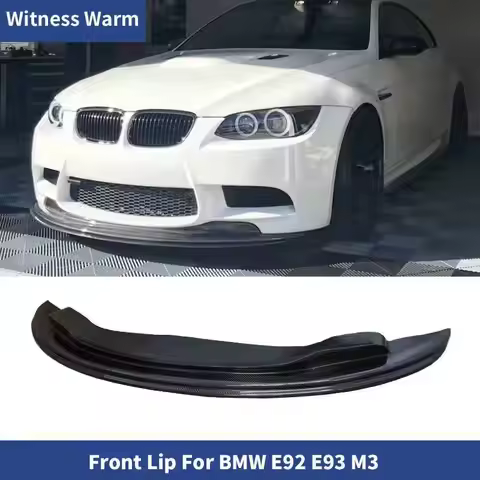 For E90 E92 E93 M3 BMW 3 Series Carbon Fiber Front Bumper Lip Spoiler Splitters GTS Style Head Bumpe