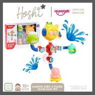 Hoshi Baby x Huanger Build a Puzzle Ocean Bath Toy, Shower Bath Toy for Toddlers, 18Mos+