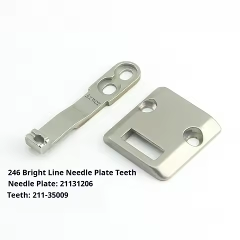 246 Small-Hook High-Arm Overlock Plate/Feed Dog 211-40108/42203 + Topstitching Parts 211-31206/35009