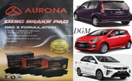 AURONA Perodua Myvi Lagi Best Axia Bezza Front Disc Brake Pad (AUR 562090)