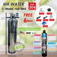 Waterman Sand Outdoor water Filter SUS 304 10" x 42"  / Penapis Air Bersih Rumah 7 Layer Lapisan / H