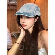 cap women cap Retro Washed Denim Women's Reverse-Wearing Cap