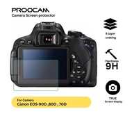 PROOCAM SPC-90D GLASS SCREEN PROTECTOR FOR CANON 90D 80D 70D