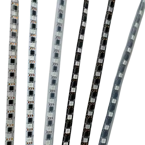 DC24V WS2811/ FW19243 IC 5050-UV Color(390-395nm)Addressable 60LEDs/m Pixel Strip Light 10mm wide PC