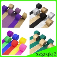 [Szgrqkj2] 6 Rolls Crepe Paper Streamers DIY Craft Material Party Decorations for Party
