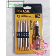 💥READY STOCK!!!💥 HOTAK PRO TOOLS PRECISION SCREWDRIVER SET 14 PIECES YJPS-6965D