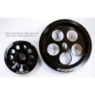 Honda B-series - P.Steering / Alternator (2pc) (Pro Balancing) - Works Lightweight Crank Pulley