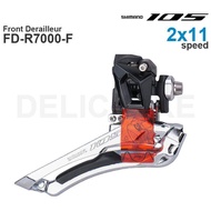 Shimano | SHIMANO 105 R7000 2x11 Speed - Front Derailleur FD-R7000-F - Brazed-On Mount - Road bike -