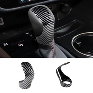 ABS Carbon Fiber Print Auto Gear Shift Knob Cover Trim Decoration Interior Parts For Lexus IS250/350