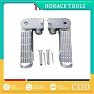 1Pair Aluminum Alloy Ebike Pedal Set Foot Rest Foldable Footrest Pedal Replacement For Ebike Bicycle