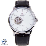 Orient FAG02005W0 FAG02005W Automatic Semi-Skeleton Black Leather Strap Men's Watch