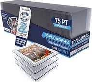Premium 75PT Top Loaders for Cards | Hard Card Sleeves. Card Protectors. Trading Card Top Loader. To