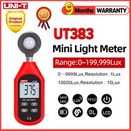 (UNI-T เดิม) ut383 ut383bt ut383s มินิดิจิตอล illuminometerเครื่องวัดแสง0-199999lux0-19999fcจอแสดงผล